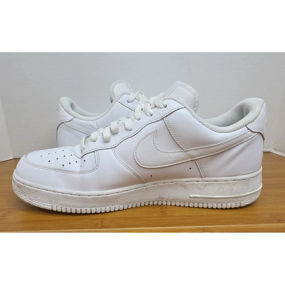 Nike Air Force 1 Low Shoes Mens Size 13 White Low Top Sneakers 315122-111